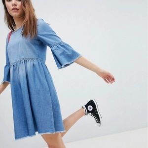 Denim dress asos chambray dress